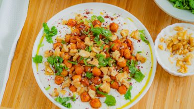 Salade de pois chiches au yaourt à la turque