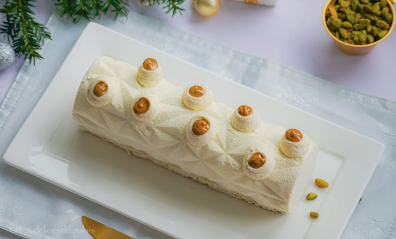 Recette bûche vanille pistache