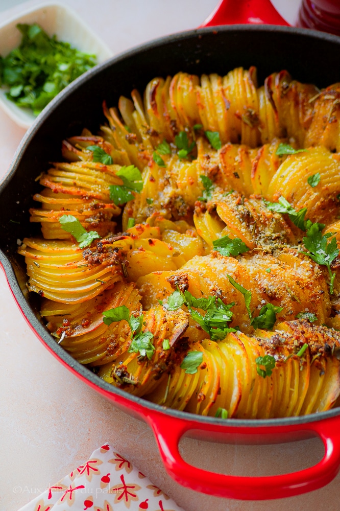 gratin de pommes de terre et poulet rôti