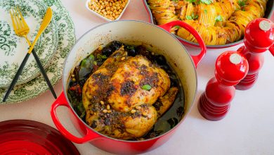 Poulet rôti et pommes de terre à l'italienne