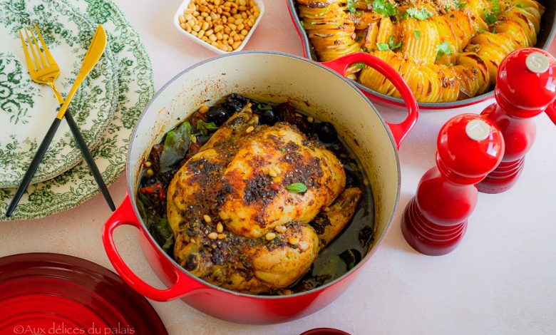 Poulet rôti et pommes de terre à l'italienne