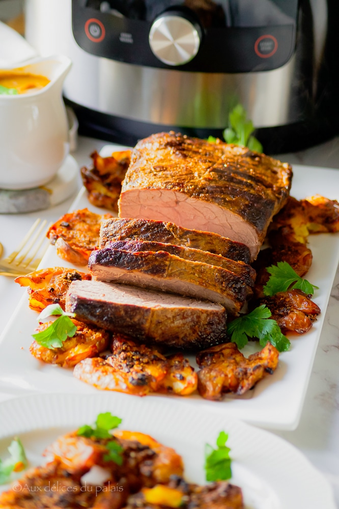 recette rôti de boeuf et ses pommes de terre suédoises 