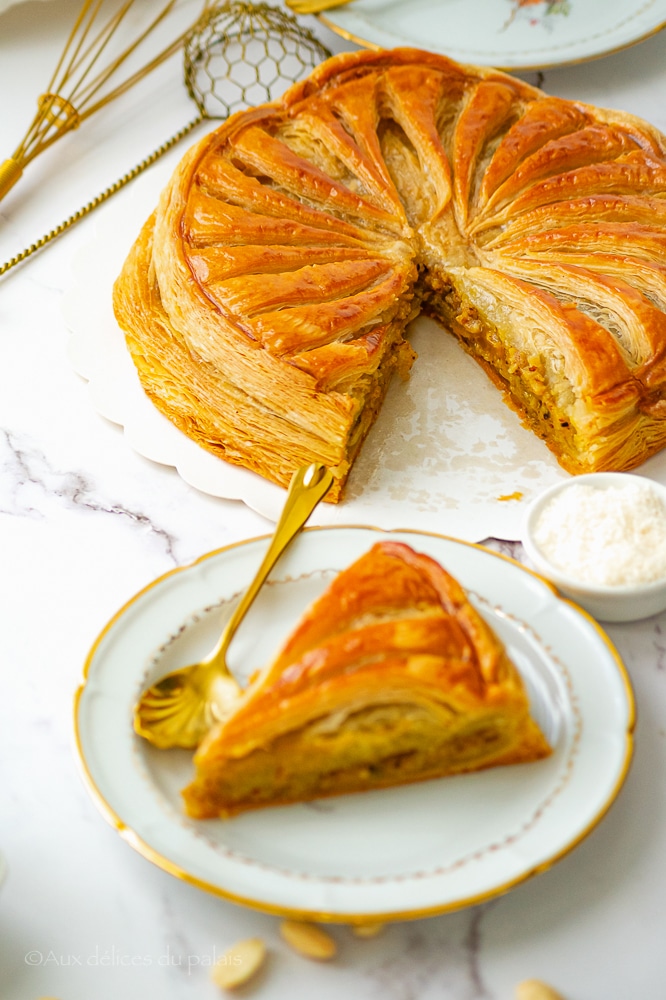 recette galette des rois exotique à la noix de coco