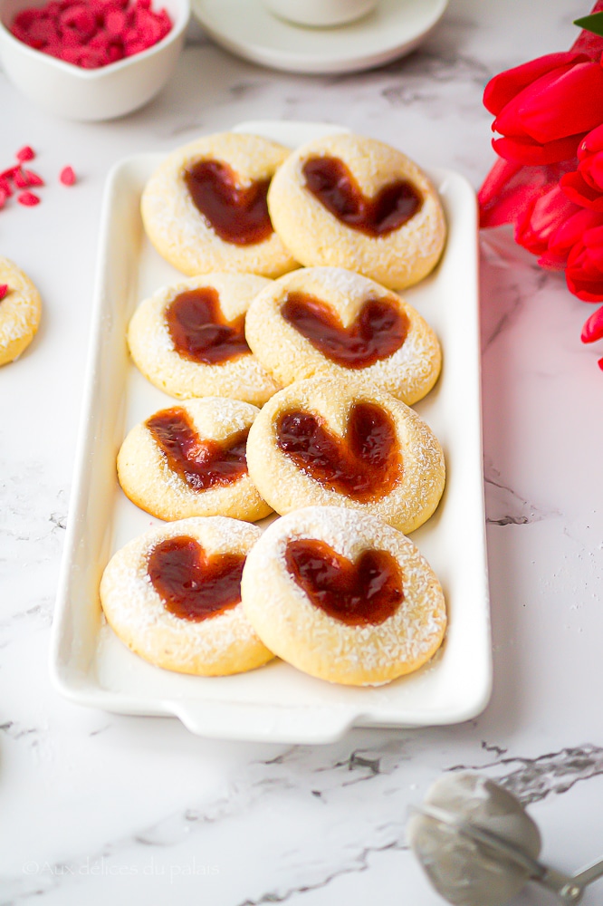 Recette sablés coeur à la confiture ultra fondants