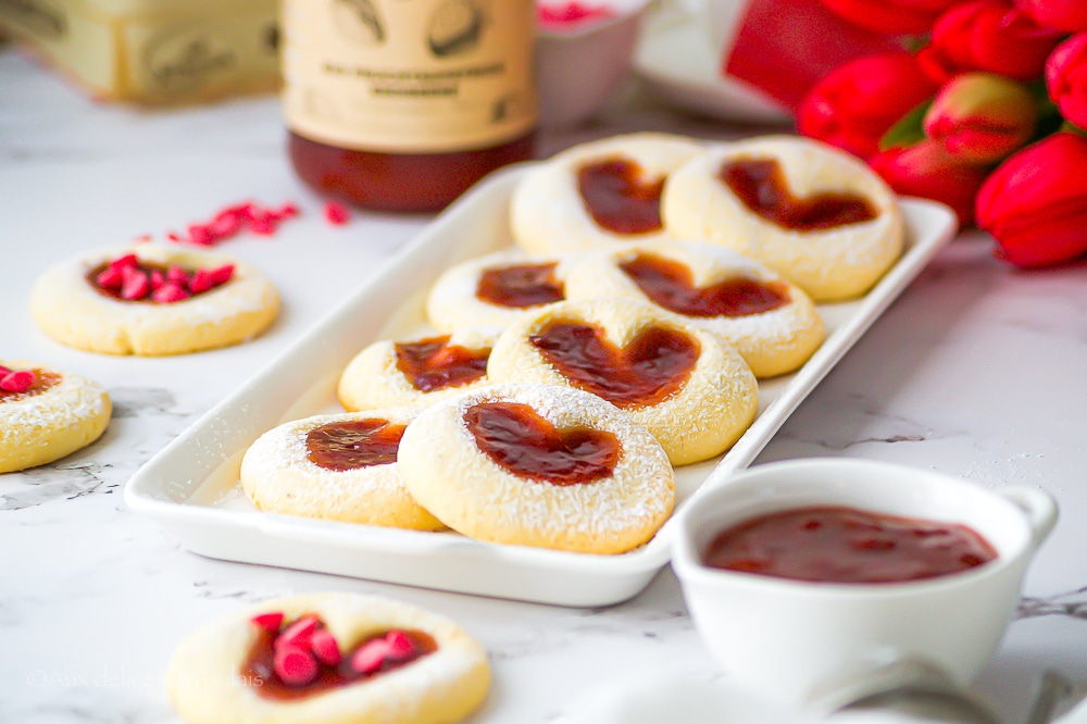 Recette sablés coeur à la confiture ultra fondants