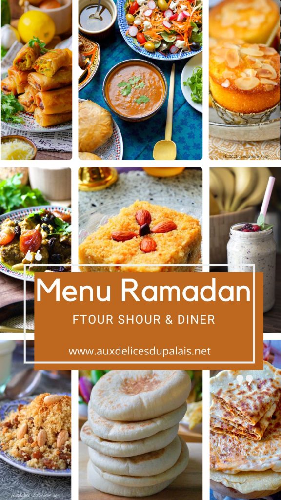 Menu Ramadan 2023  (recettes ftour et shour)