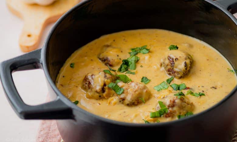 Boulettes de viande suédoises sauce crémeuse