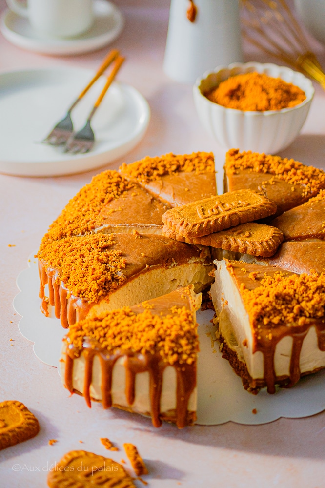 Cheesecake à la pâte à tartiner aux Spéculoos