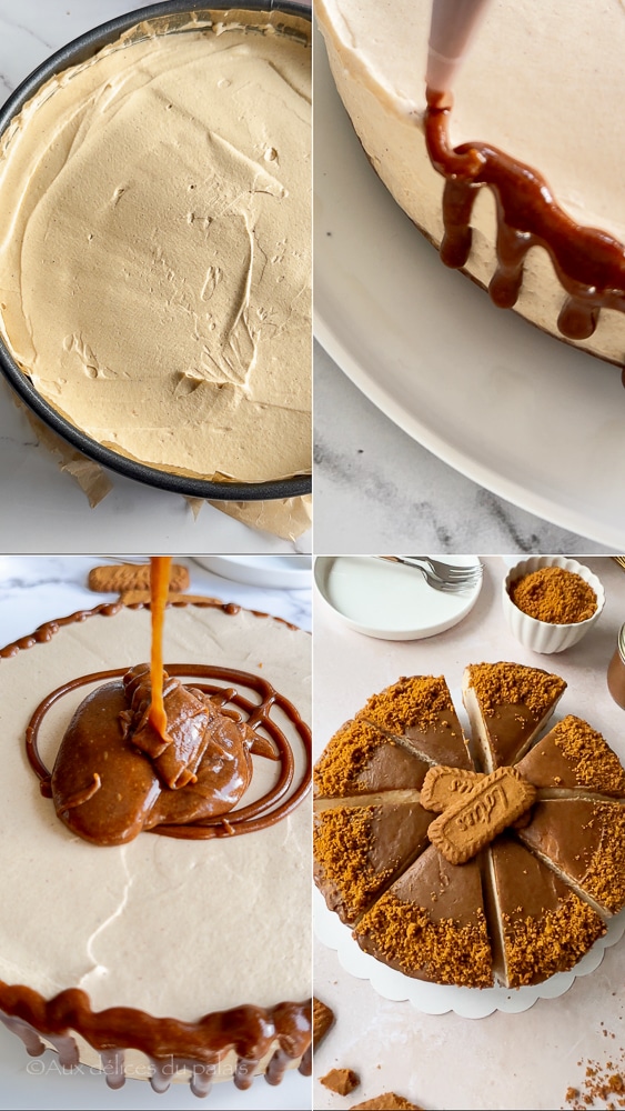 recette cheesecake à la pâte à tartiner aux spéculoos