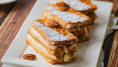 Recette mille-feuille praliné