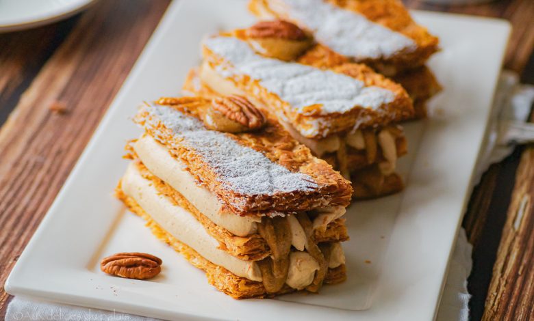 Recette mille-feuille praliné