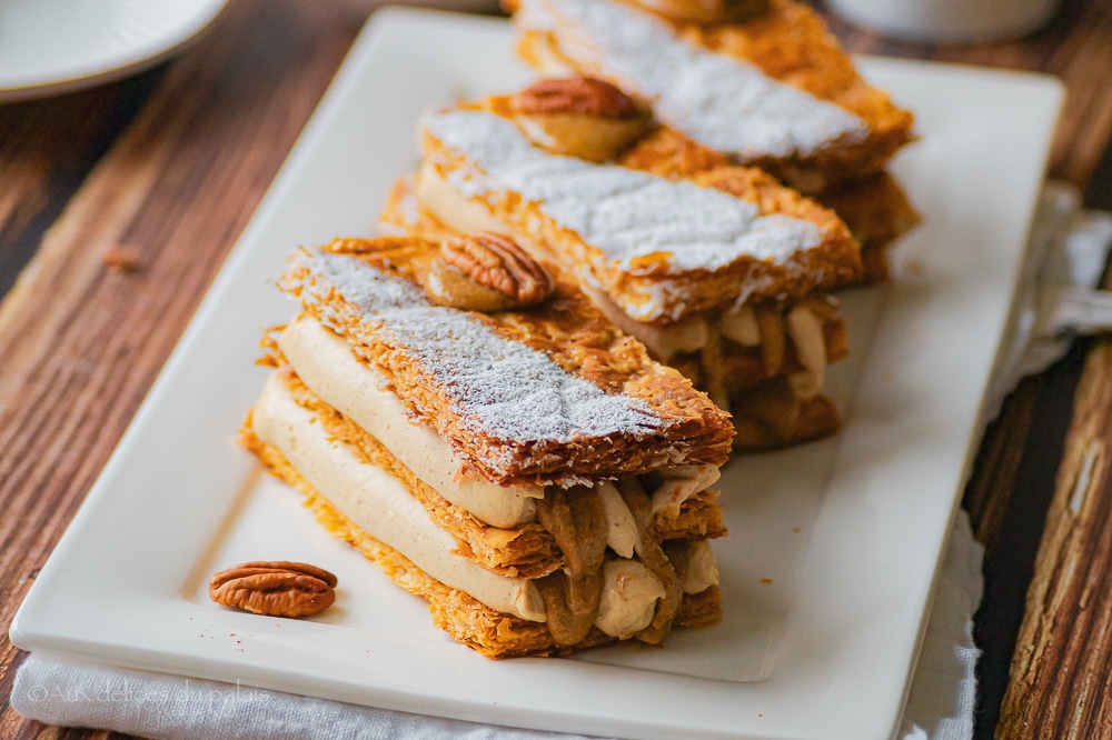 Recette mille-feuille praliné