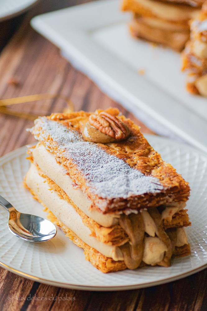 recette millefeuilles praliné pécan 