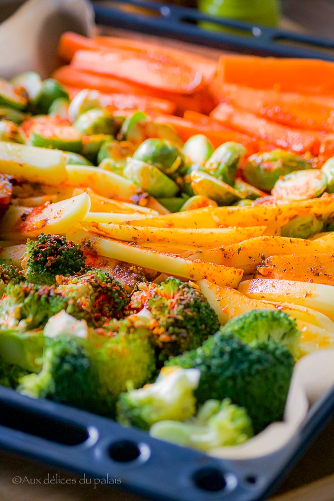 Recette salade aux légumes rôtis