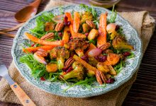 Recette salade aux légumes rôtis