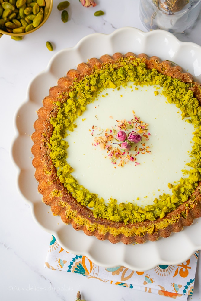 Basboussa à la crème et lait concentré sucré