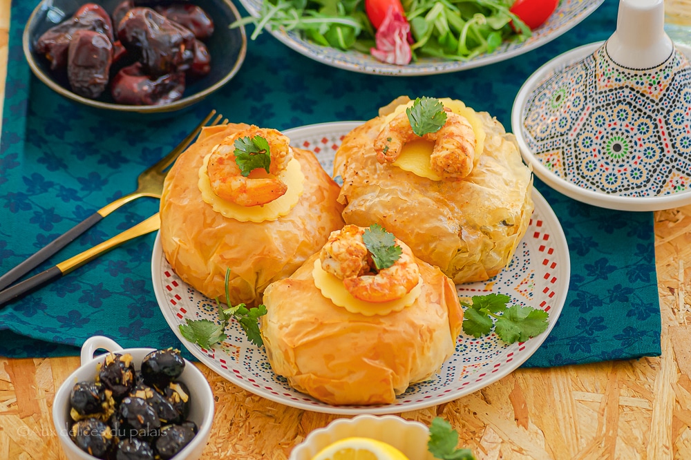 Pastilla au poisson et aux fruits de mer