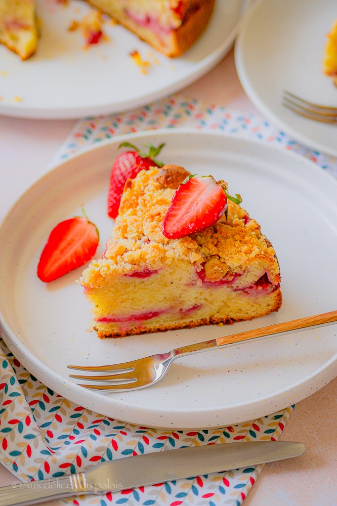 gâteau ultra moelleux aux fraises