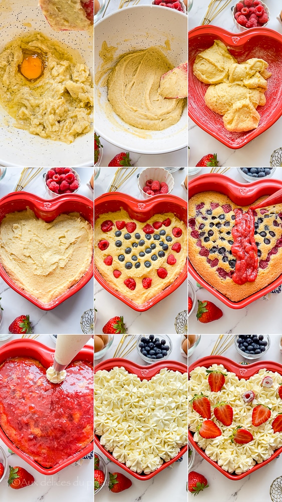 gâteau moelleux aux fruits rouges