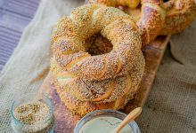 Pain Simit bagel turc au sésame