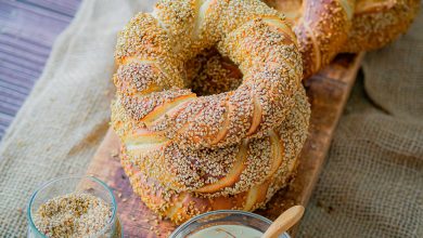 Pain Simit bagel turc au sésame