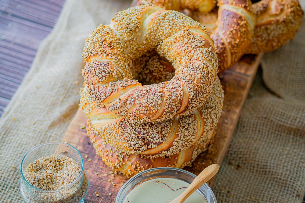 Pain Simit bagel turc au sésame