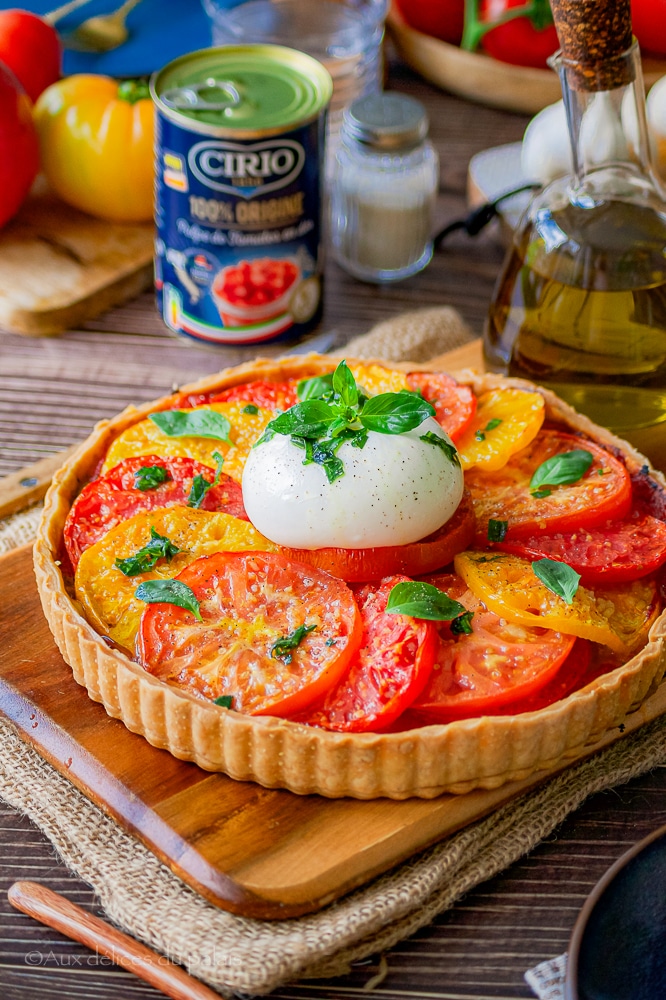 tarte à la tomate pesto recette italienne