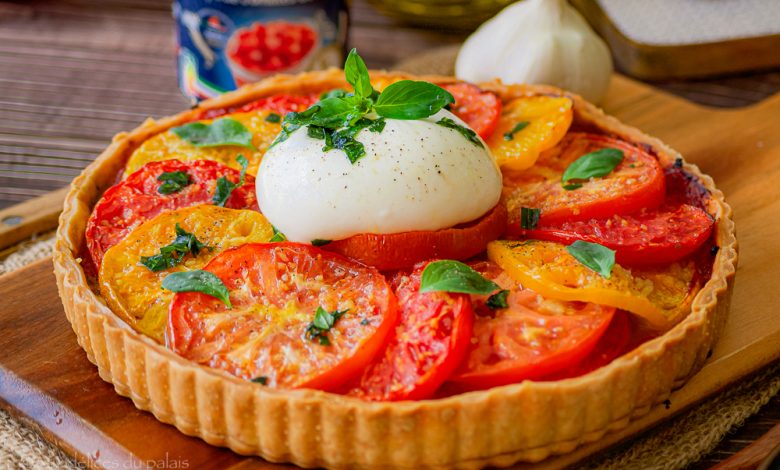 Tarte tomate pesto et mozarella