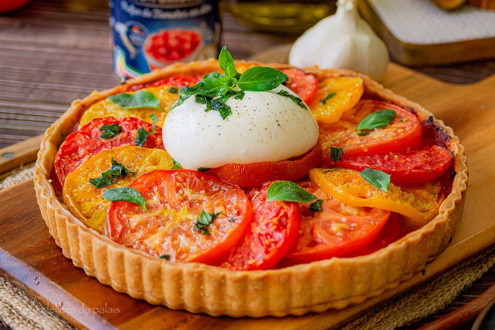 Tarte tomate pesto et mozarella