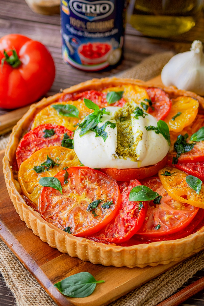 Tarte tomate pesto et mozarella