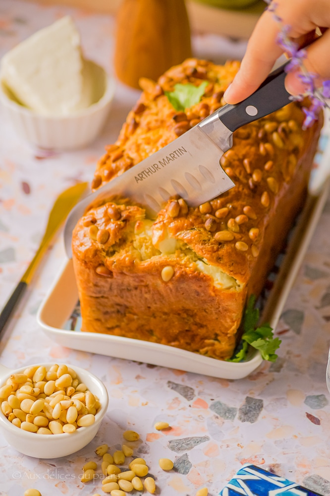 recette cake salé courgette feta facile