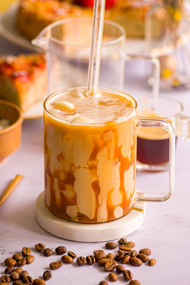 recette café glacé au caramel beurre salé 