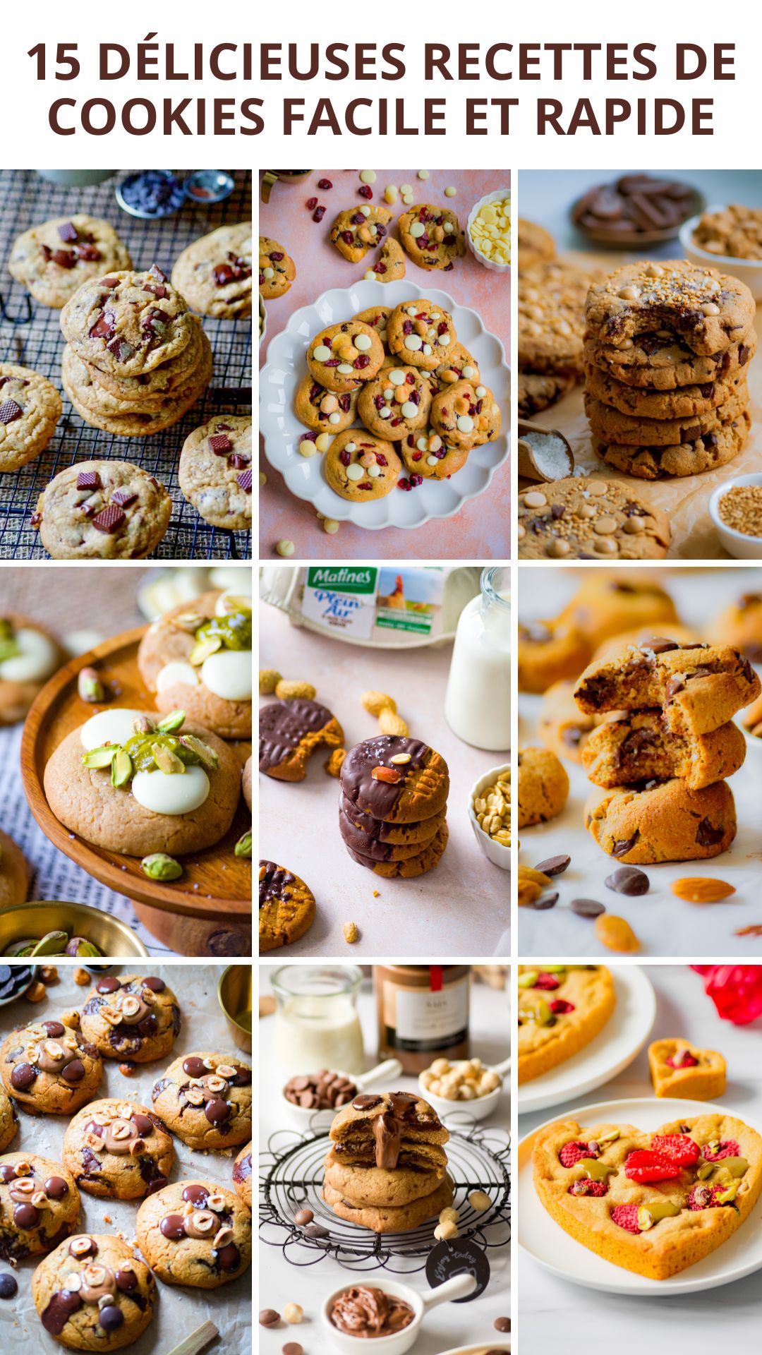 15 délicieuses recettes de cookies facile