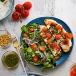 Bruschetta Burrata et tomates cerises confites