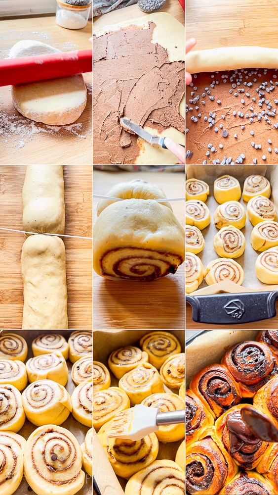 recette cinnamon rolls cannelle et chocolat