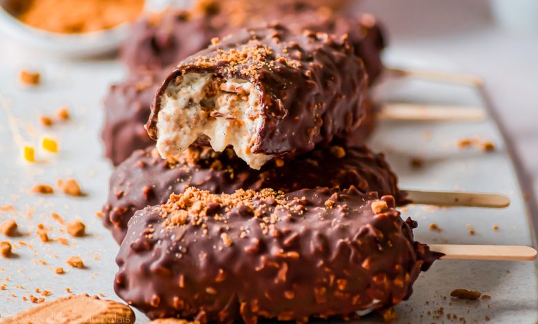 Recette Magnum Spéculoos glaçage rocher