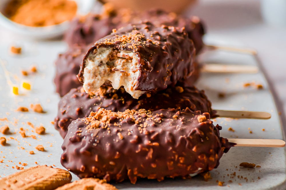 Recette Magnum Spéculoos glaçage rocher