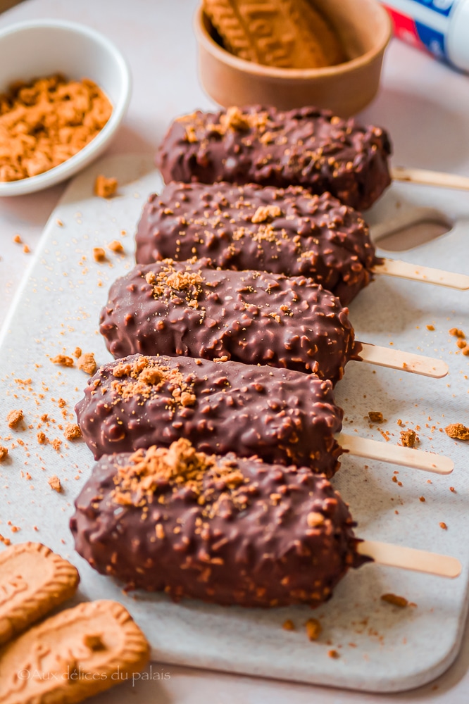 Recette Magnum Spéculoos glaçage rocher 