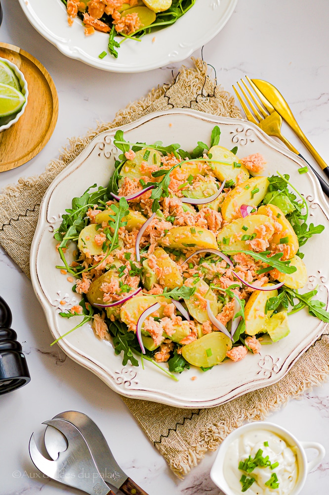 Bowl grenailles avocat et saumon fumé