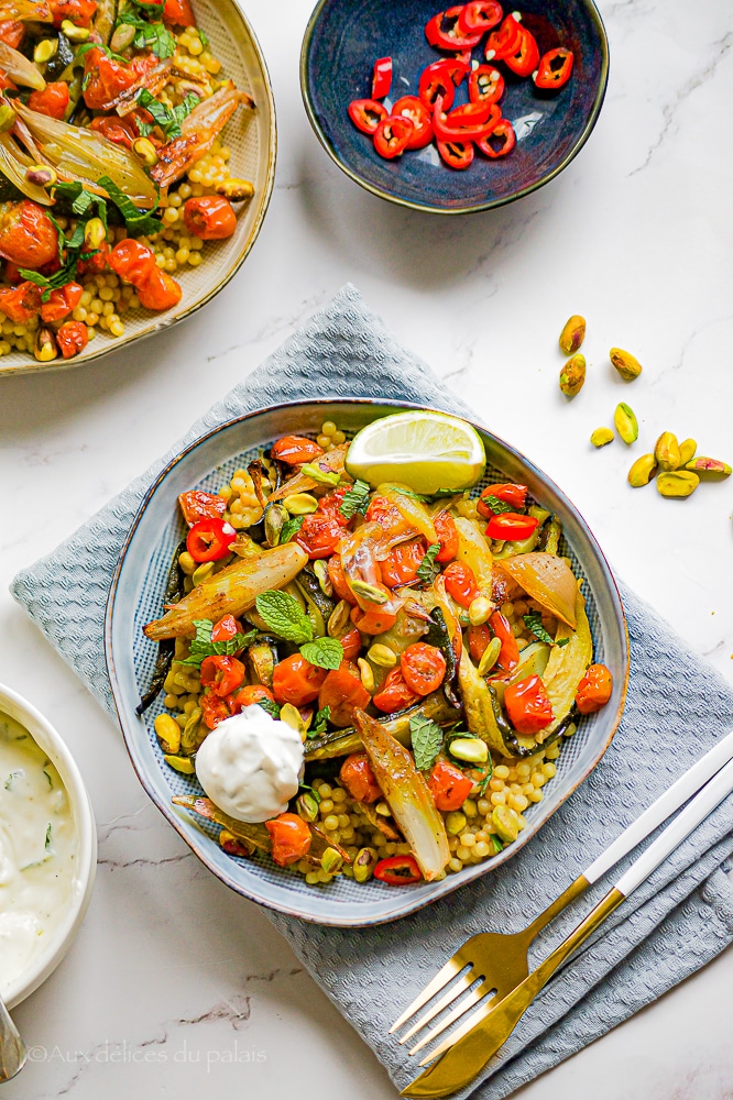 salade de couscous perlé  automnale