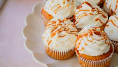 Cupcakes vanille et caramel beurre salé