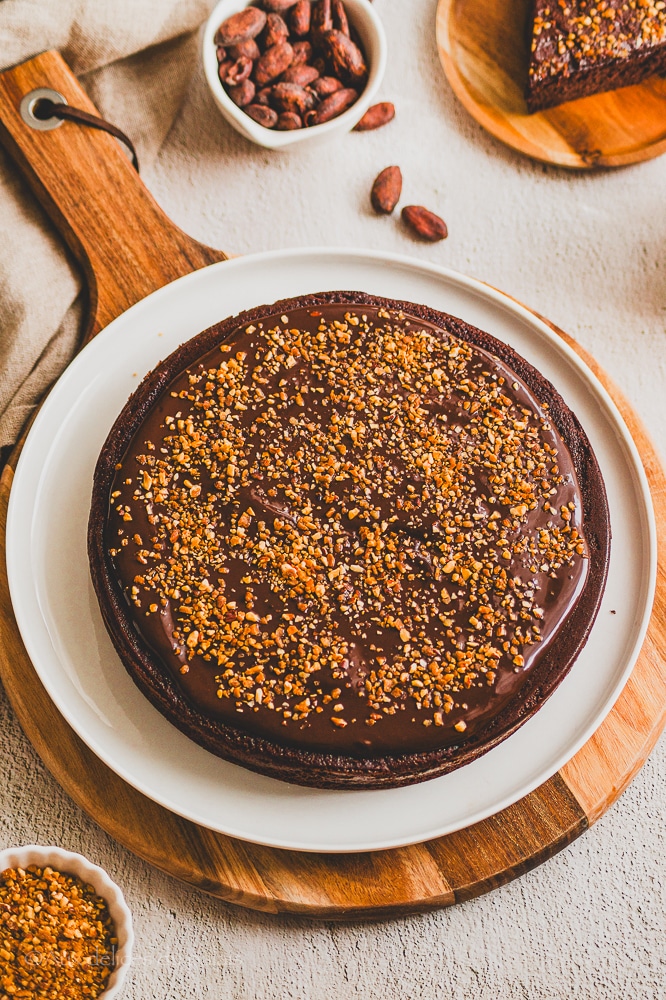 Gâteau au chocolat, sans sucre, sans beurre et sans gluten -  Philandcocuisine