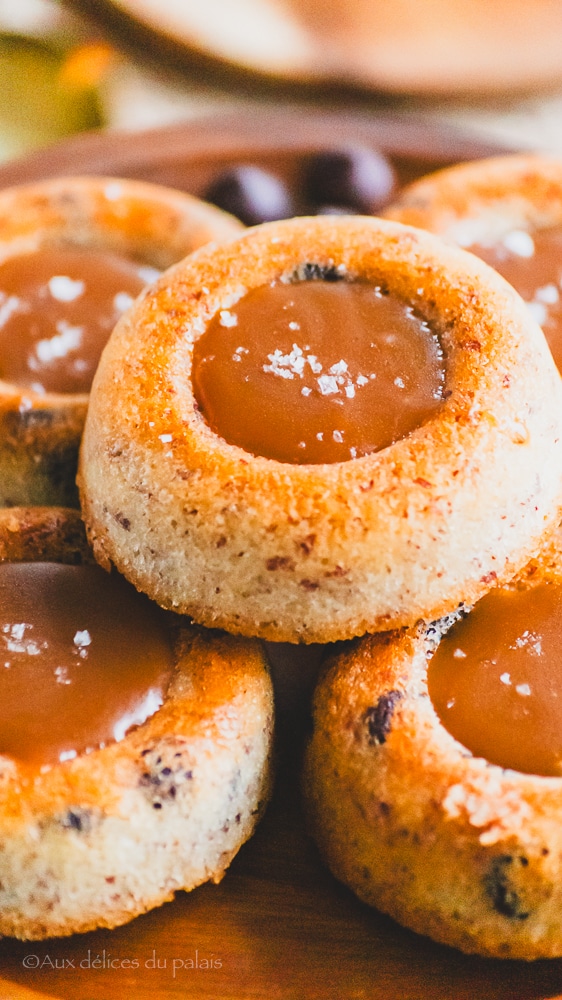 Financiers tigrés chocolat et caramel au beurre salé