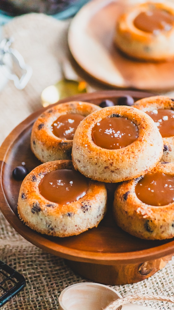 Financiers tigrés chocolat et caramel au beurre salé