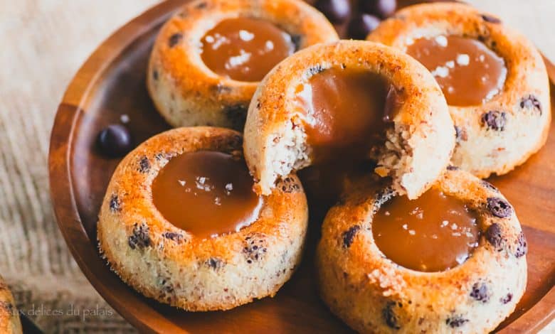 Financiers tigrés chocolat et caramel au beurre salé