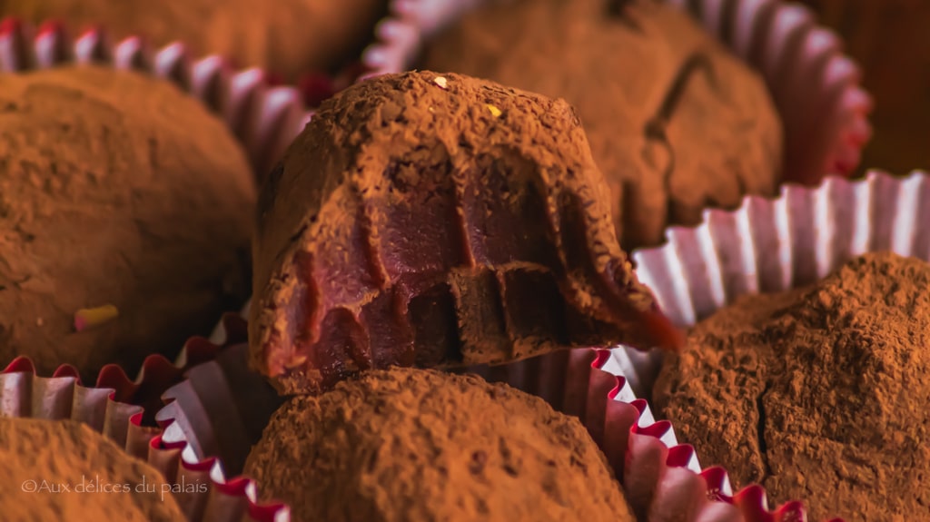 Truffes chocolat inspiration framboise