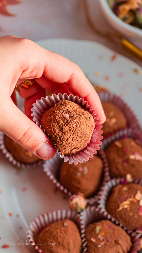 Truffes chocolat inspiration framboise valrhona