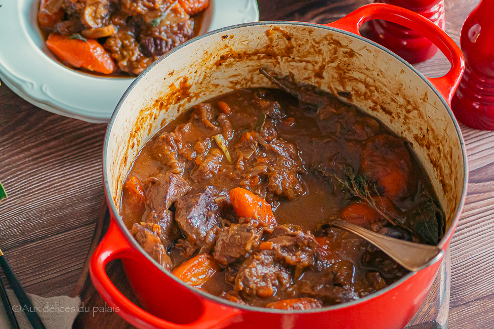 Boeuf bourguignon sans vin facile