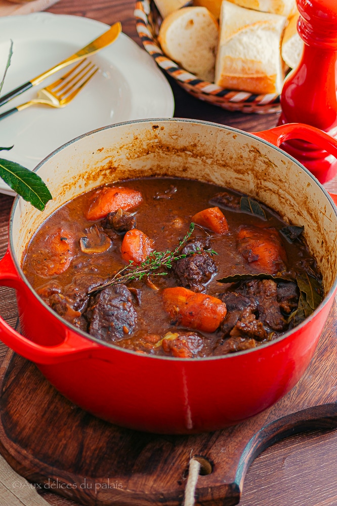 Boeuf bourguignon traditionnel de Philippe Etchebest