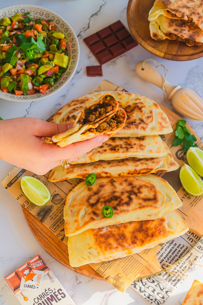 Galette à la viande hachée à la mexicaine